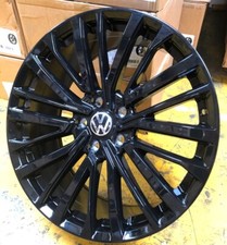 20" VW TRANSPORTER T5 T6 T6.1 GLOSS BLACK DS185 DESIGN 8.5j ALLOYS X4
