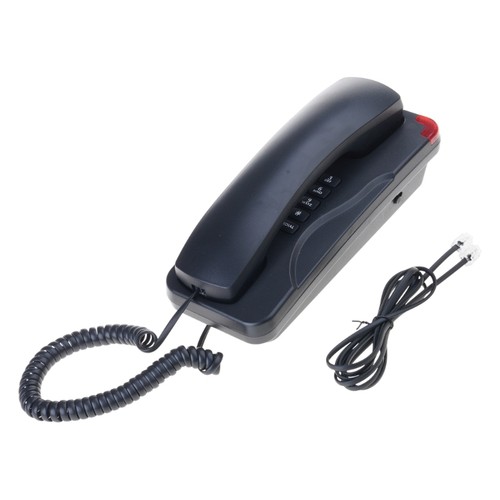 Wall mounted corded telephone - mounted,