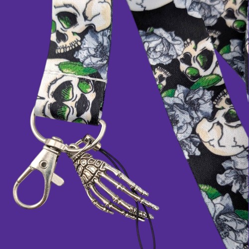 Skulls lanyard gothic - skulls,