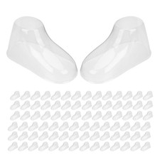  160 Pcs Baby Shoe Model Mold Clear Shoes Holder Feet Display Booties Forms