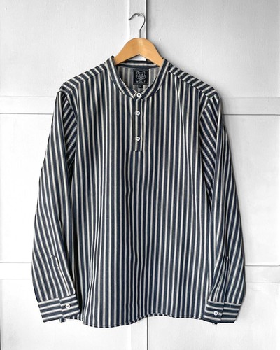 Striped fisherman smock shirt - fisherman,