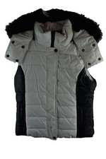 TOPSHOP Sno White Padded Gilet size Uk 14 Womens Hooded Casual Outdoors