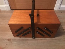Cantilever Sewing Box Wooden -