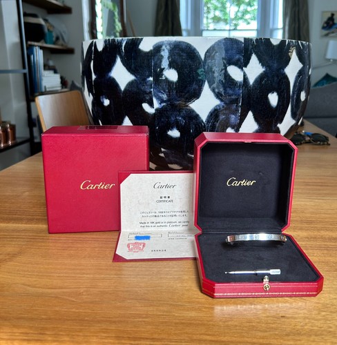Cartier love bracelet - love, white