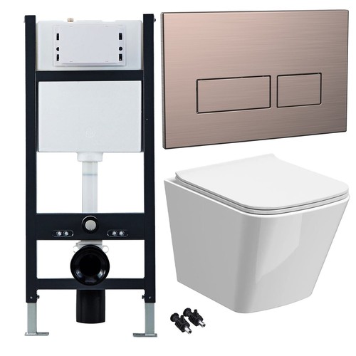 Rimless wall hung toilet - wall,