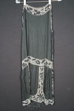 VINTAGE 1920'S BLACK SILK