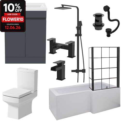 Complete bathroom suite 1700 - complete, l