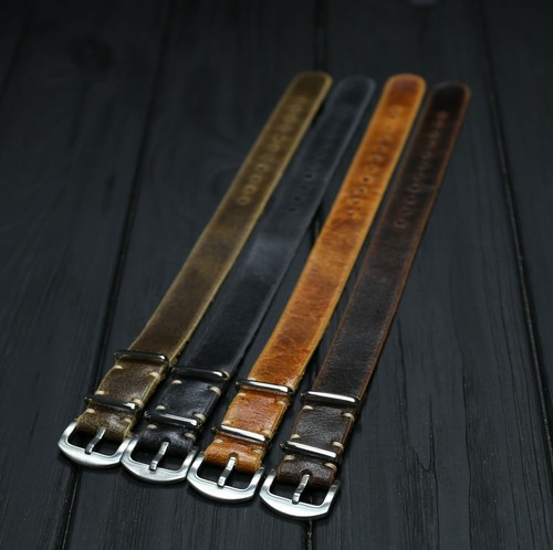 One piece distressed leather