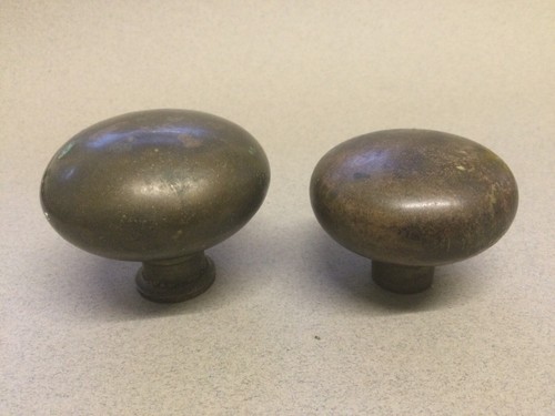 Two antique brass - two, door