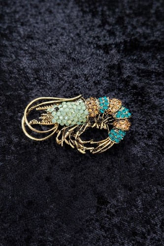 Vintage inspired prawn shrimp - prawn,