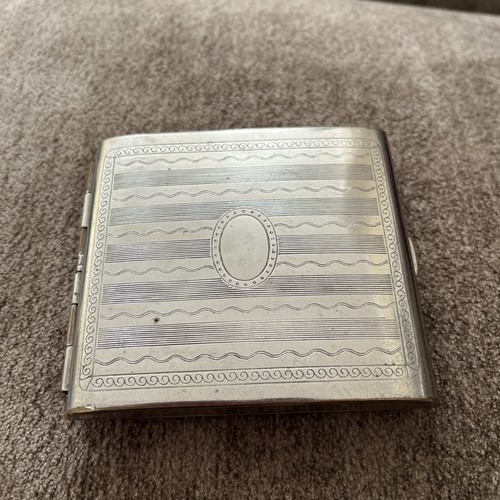 Vintage cigarette case silver - cigarette,