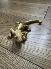 Gold Lizard Wall Art Ornament