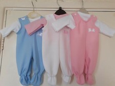 18" & 16" Dolls clothes Stretch Dungarees & Jumpers to fit Baby Annabel,Tiny Tea