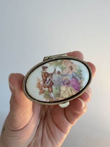 Vintage french limoges pill - vintage,