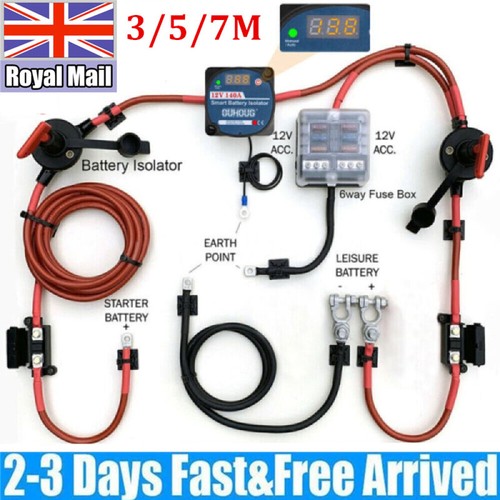 Battery split charge relay - charge, kit