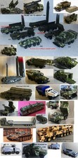 1/43 UAZ 452  1/64 BTR-80 1/72 Mzkt BM-30 1/87 9K720 Iskander,SS20 Missile NoBox