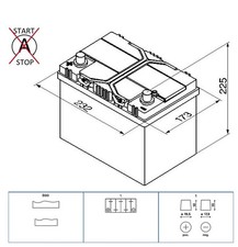 Genuine Varta Car Battery 5604110543132 D48 Type 014 / 005R 60Ah 540CCA Quality