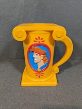Vintage Disney on Ice Hercules 3d Mug Cup Souvenir yellow 15cm 6"