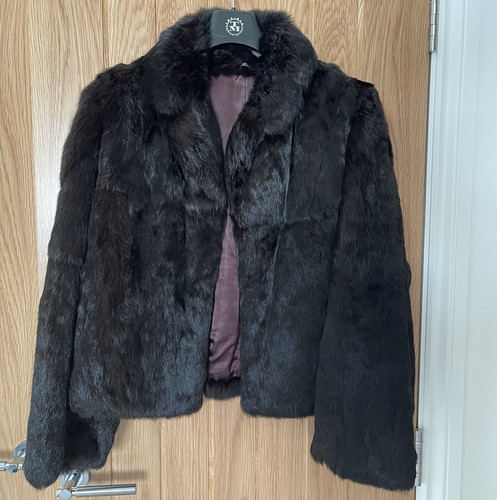 Women vintage black mink - vintage,