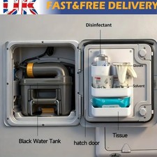 RV Toilet Door Shelf Storage