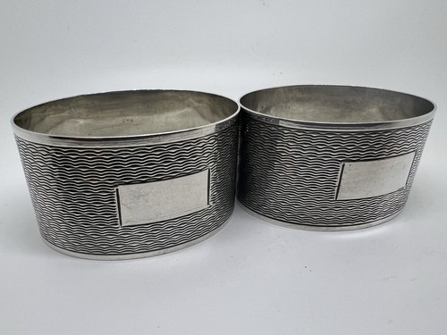 Pair vintage 1960 solid silver - pair,
