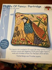 Bothy Threads stamped Tapestry Cushion Stitch Kit "Flights Of Fancy: Partridge"