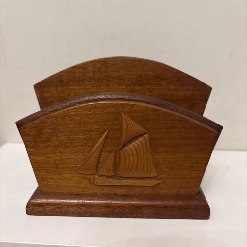 Vintage wooden letter rack - vintage,