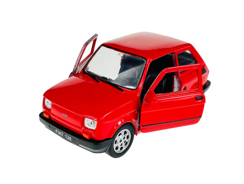 Welly fiat 126p maluch - 126p, red
