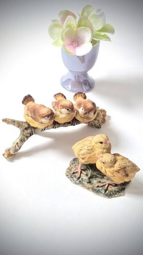 Vintage capodimonte bird - vintage,
