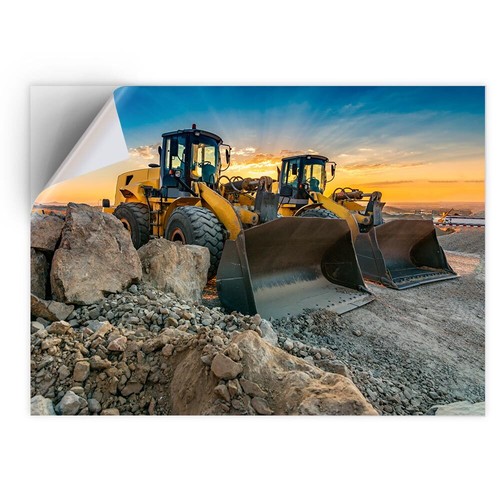 Vinyl sticker excavators - vinyl,