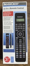 Silvercrest 10 In 1 Universal Remote Control - New In Box TV/VCR/DVD 