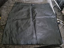 Faux Leather Short Skirt