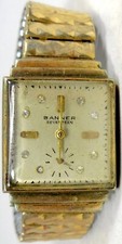 Vtg Banner Wristwatch Toby