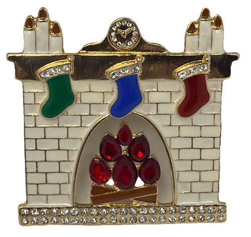 Crystal fireplace christmas - fireplace,