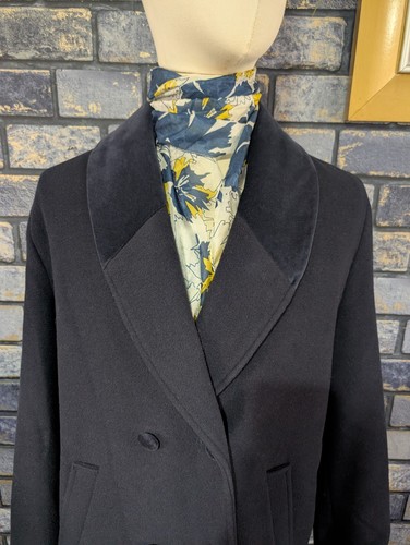 Vtg nuage 100 wool coat - vtg, navy