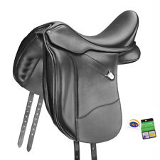 Bates Wide Dressage+ Adjustable Performance Support Saddle CAIR Black 16.5"-18"