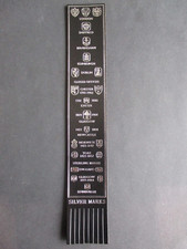 Leather BOOKMARK Silver