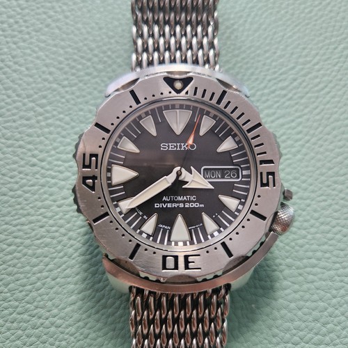 Seiko srp307j1 black monster - srp307j1,