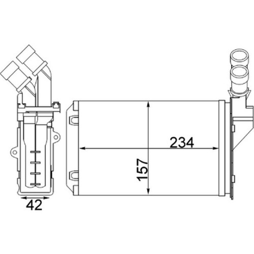 Mahle heater for peugeot - heater,