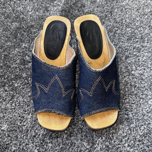 Y2k denim wooden - denim, studded