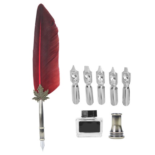 Vintage feather fountain - (red)vintage,