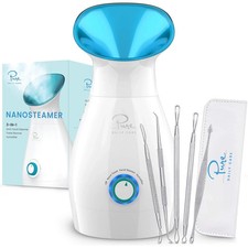 NanoSteamer Large 3-in-1 Nano Ionic Facial Steamer with Precise Temp Control