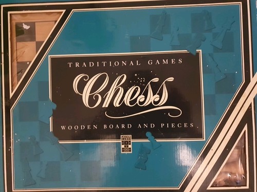 Vintage wooden chess board - vintage,