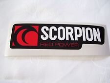 Scorpion Red Power Decal Sticker Vinyl ~ Heat Resistant 