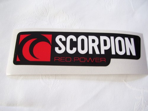 Scorpion red power decal - red,