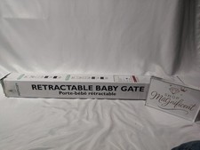 Momcozy retractable stair gate white Baby Gate 140cm/55in