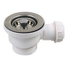 Kitchen Sink Mini Basket Strainer Waste with Stainless Steel 60mm