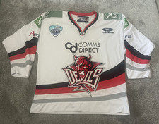 Cardiff Devils Jersey Elite Ice Hockey League White Size XL 2xl