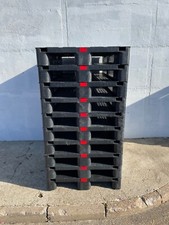 15 x Black Plastic Euro Pallets 1200 x 800 x 160mm  B Grade