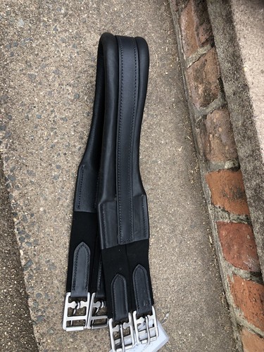 New black leather padded - leather,